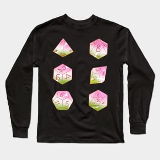 Pastel genderqueer dice set Long Sleeve T-Shirt